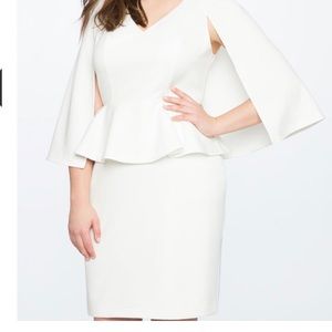 Eloquii Vneck Cape Dress